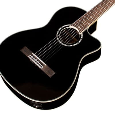 Cordoba Fusion 5 Acoustic-Electric Classical Guitar Jet Black