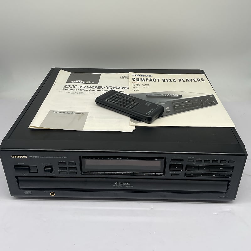 Onkyo Integra DX-C606 CD Changer Player Japan *SERVICED W/ REMOTE MANUALS READ  			