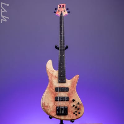 Fodera 40th Anniversary Emperor Deluxe 4-String Bass Natural Japanese Maple image 2