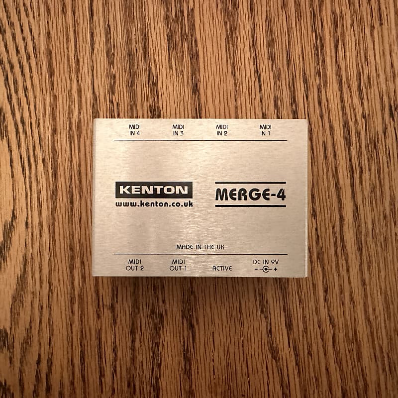 Kenton Merge 4 MIDI merge box 2022 Brushed Aluminum Reverb