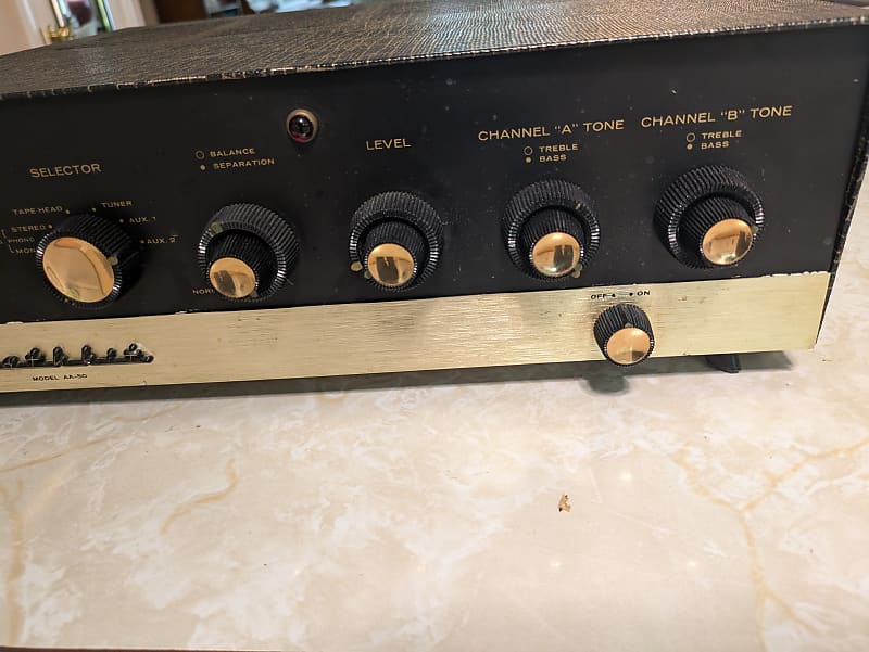 #1 Heathkit AA-50 1960-1962 - Black/Gold  			