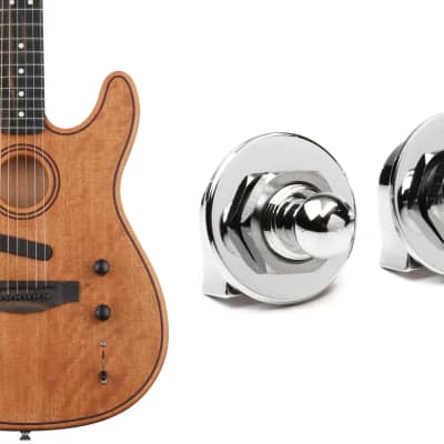 Fender Strap Locks and Buttons Set - Chrome