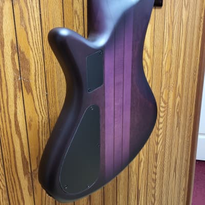 Schecter Stiletto Studio-5 Active 5-String Bass See-Thru Trans Purple Satin image 13