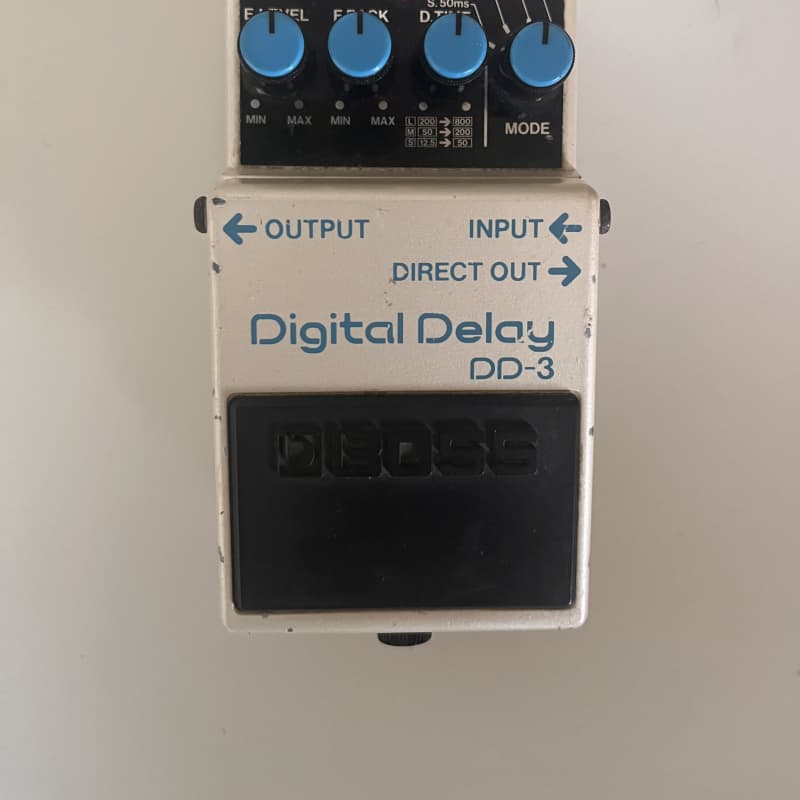 Boss DD-3 Digital Delay - 1987 Version 1 - Blue Label - Made in