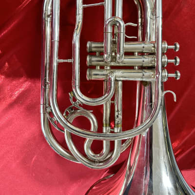 Yamaha YHR-302MS Marching Bb French Horn 2010s - Silver-Plated image 2