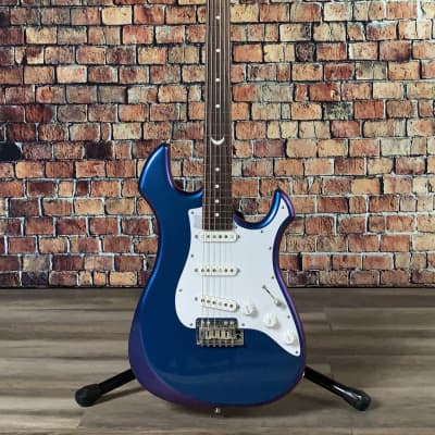 Moon Guitars Custom Blood Moon 2020 - Blue Nebula (color shifting) image 4