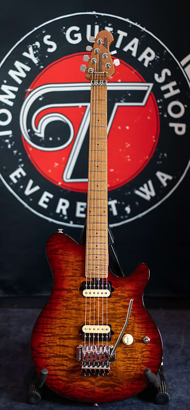 Ernie Ball Music Man Axis Roasted Amber Quilt image 1