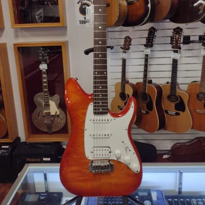 Alvarez Strat Style Electric Guitar - Transparent tangerine burst for sale