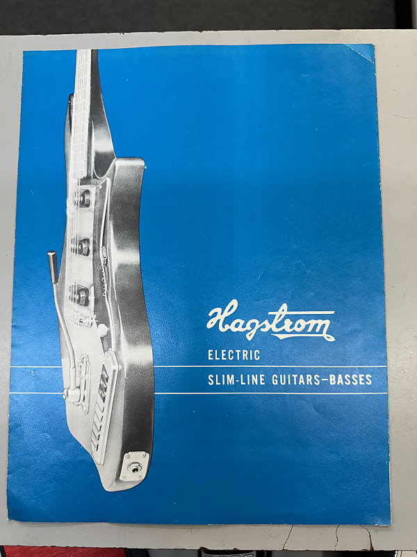Hagstrom Slim Line Guitars & Basses Catalog 60's F11 200 300 Reverb