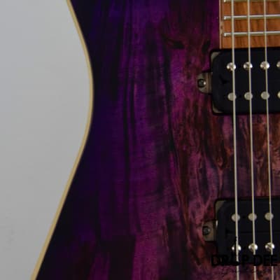 Skervesen Mirage 6 Electric Guitar w/ Case (1410)-Purple Burst image 5