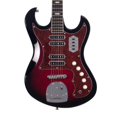 Eastwood Guitars SD-40 Hound Dog - Redburst - Hound Dog Taylor Kawai / Teisco -inspired Electric Guitar - NEW! image 2
