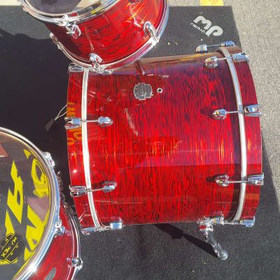 New Mapex 4pc shell pack -Mapex Saturn V Studioease 2018 Red Strata Pearl Custom Wrap  - Awesome! image 7