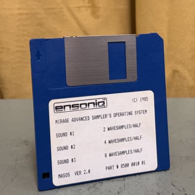 Ensoniq Mirage Advanced Sampler’s Operating System Floppy Disk 1980s