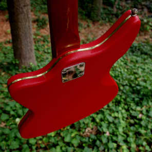 Egmond Model “3V” 1965 Red Vinyl. Electric Guitar.  Made in Holland. Used by most of the 60's Brits image 18