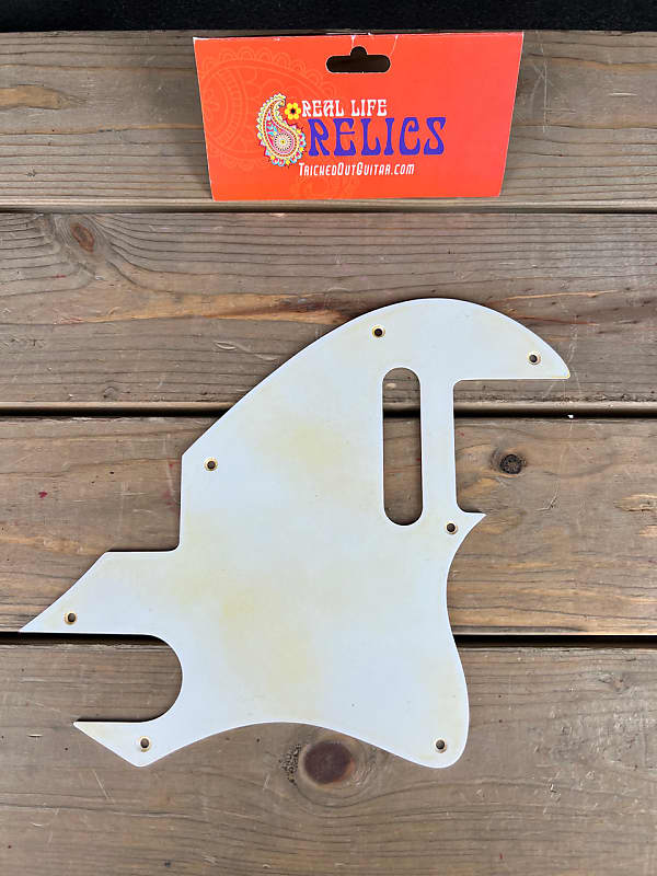 Real Life Relics Aged White F Hole Telecaster® Pickguard 1 Ply 7 Hole Thin    [PGZ1] image 1