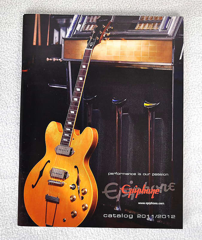 New Official Epiphone Guitar 20112012 Catalog! Full color Reverb