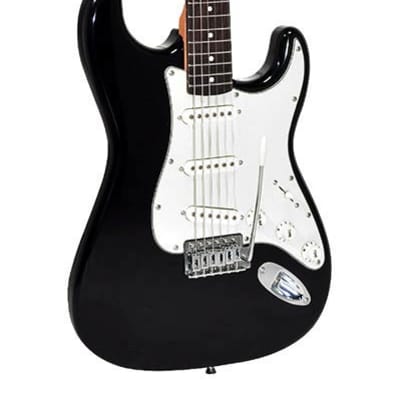 SX SE1SK34-BK ST style electric guitar pack image 2