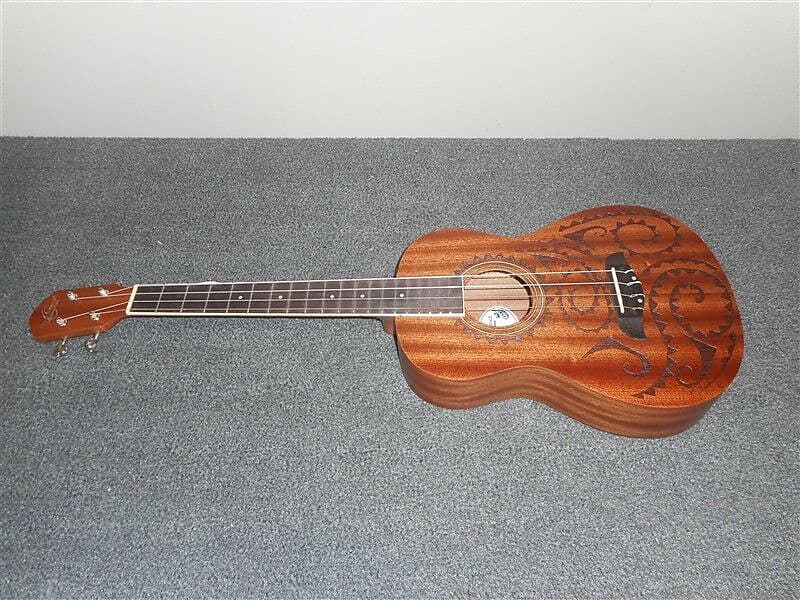 Oscar Schmidt OU52TAT-A Hawaiian Tattoo Baritone Ukulele | Reverb