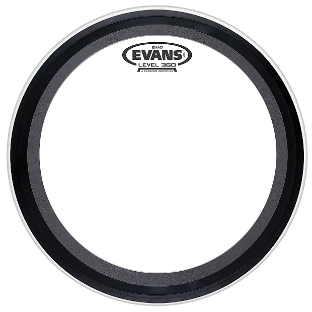 Evans 20" EMAD Bass Clear Clear image 1