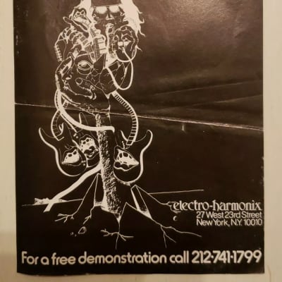 Promo Electro-Harmonix Big Muff Electric Mistress Flanger 1970's 80's image 11