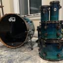 DW Collectors  2021 Royal to Trans-Electric Blue to Pale Regal Over Exotic Olive Ash Burl