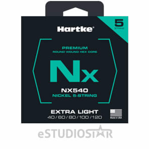 Hartke HSBNX540 5-String Extra Light Premium Nickel Bass Strings