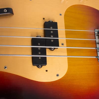Fender  Precision Bass Solid Body Electric Bass Guitar (1958), ser. #32014, tweed hard shell case. image 18