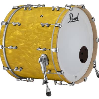 Pearl Music City Custom Reference Pure 26"x18" Bass Drum w/o BB3 Mount SHADOW GREY SATIN MOIRE RFP2618BX/C724 image 2
