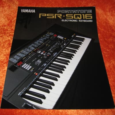 Yamaha PSR SQ16  61-Key Electronic Keyboard Late 1990's - Black