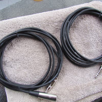 2-Hosa 10Ft TRS/XLR Cables Unused Hosa TRS To XLR Balanced Cables Like New Set Of 2 Cables image 1