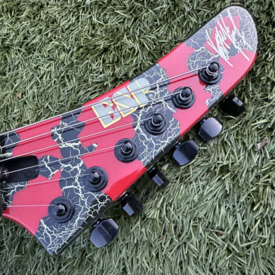 ESP KKV-380 red crackle Kerry King V 1997 - Red Crackle image 12