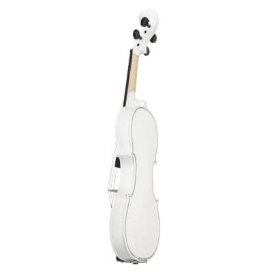 Full Size 4/4 Violin Set for Adults, Beginners, Students with Hard Case, Violin Bow, Shoulder Rest, Rosin, Extra Strings 2020s - White image 11