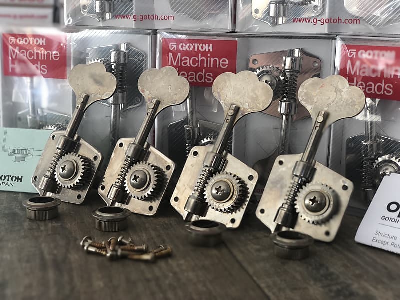 お歳暮・冬ギフト 特集2025 通販  Gotoh GB640 Jazz Bass Precision Tuners Relic Nickel Aged コレクション