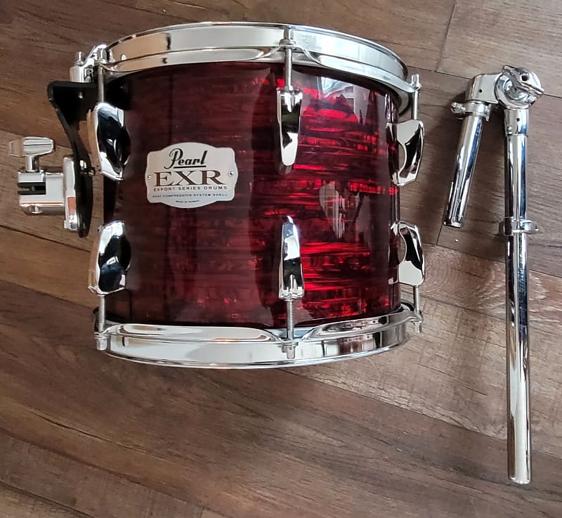 Pearl EXR Export 10" tom with arm Red Strata Onyx Oyster Reverb