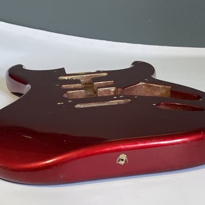 1987 Kramer USA Pacer Deluxe F Series Plate Candy Apple Red Guitar Body Floyd Ready image 22