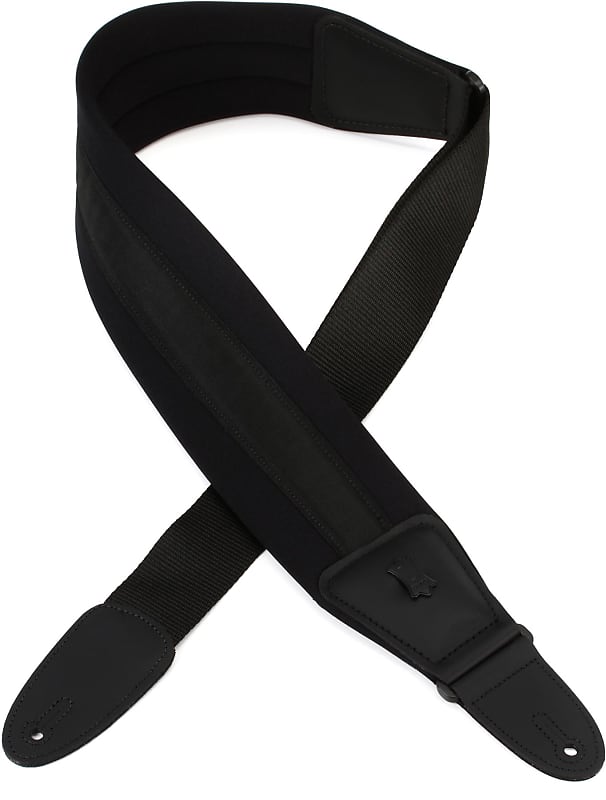 Levy's PM48NP3 Neoprene Guitar Strap - Black image 1