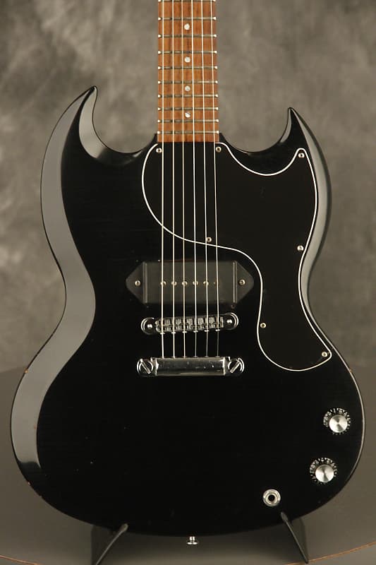 1991 Gibson SG Jr junior BLACK with P-100 pickup | Reverb