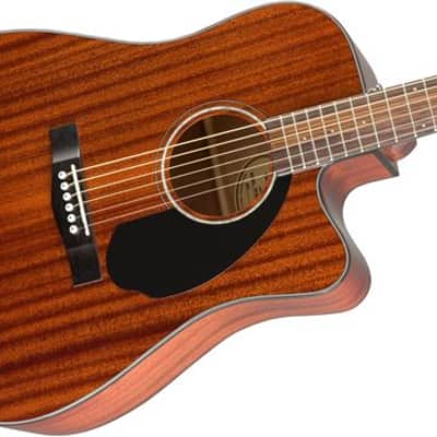 Fender CD-60SCE All-Mahogany Dreadnought Acoustic Electric image 6