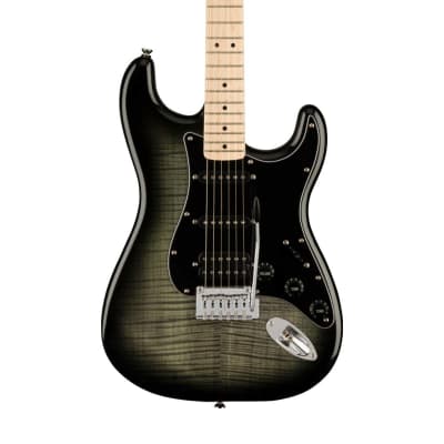 Squier Affinity Series HSS Stratocaster FMT Electric Guitar, Maple FB, Black Burst image 3