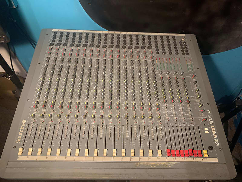 Soundcraft Spirit Studio 16 Track Mixing Desk Reverb Uk