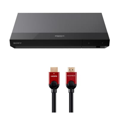 Sony UBP-X700 4K Ultra HD Blu-ray Player with Dolby Vision with 6 ft. High Speed HDMI Cable image 1