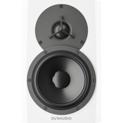 Dynaudio LYD 5 5″ Powered Studio Monitor White (Pair) - Monitor Stands - Foam Pads - (3) Mogami Cable - Dynaudio Core Sub Quad 9″ Powered Studio Subwoofer image 2