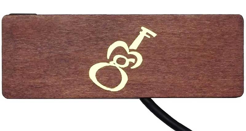 GMF SH-1B Guitar Magnetic Soundhole Pickup with 12 Foot Cable, Brown Maple image 1