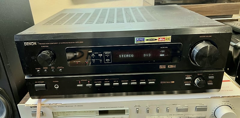Denon AVR-2802 6.1 Ch Receiver Stereo Radio Phono; Tested  			