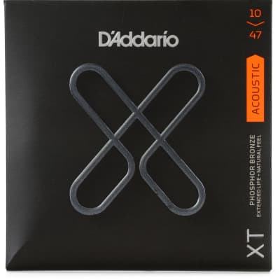 D'Addario XTAPB1047 XT Acoustic Phosphor Bronze, Extra Light, 10-47