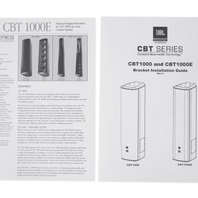 JBL CBT 1000 1500w White Swivel Wall Mount Line Array Column Speaker+Extension image 2