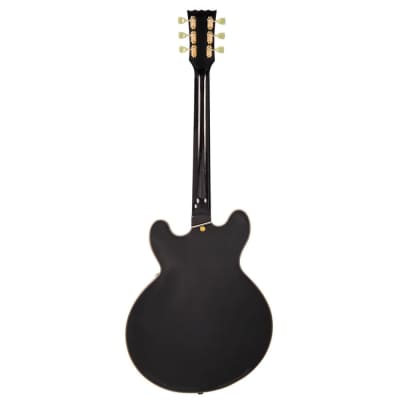 Vintage Guitars VSA500 Semi-Hollow Electric Guitar - Gloss Black image 4