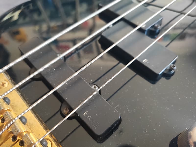 1990's Fernandes Japan SWB-75 Spector Style Bass (Black) w
