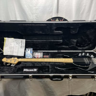 Ernie Ball Music Man StingRay sting ray 3 EQ H 4-string Bass with Case 2006 - Black / Maple neck for sale