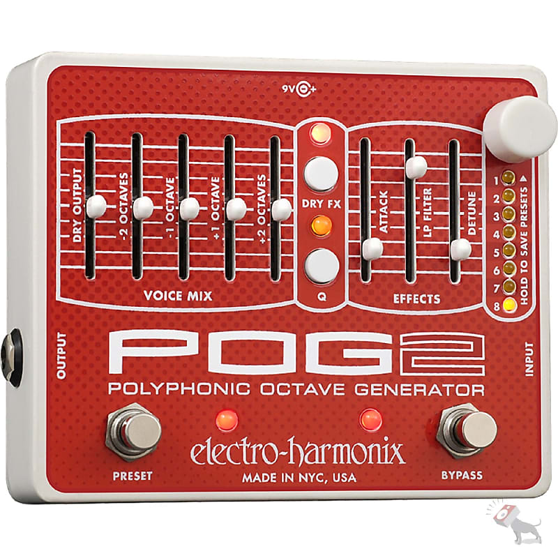 Electro-Harmonix POG2 Polyphonic Octave Generator Harmonizing Guitar Effect Peda image 1